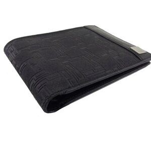 Dunhill Bifold Wallet Black x silver Women Authentic secondhand